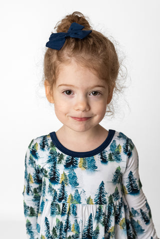 Clip On Bamboo Bow | Toddler | Navy