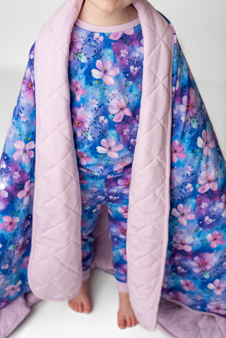Quilted Bamboo Blanket | Toddler | Dreamy Blooms