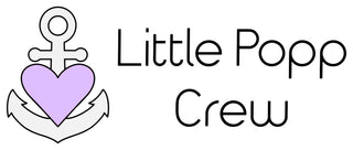 Little Popp Crew anchor with purple heart brand logo
