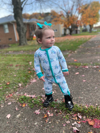 Clip On Bamboo Bow Set | Baby | Turquoise