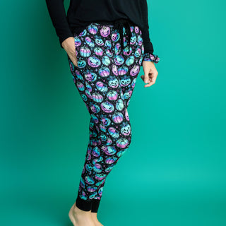 Halloween | Starlight Pumpkins | Women's Bamboo Jogger Pajama Pants