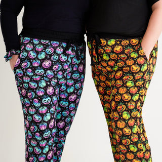 Halloween | Starlight Pumpkins | Men's Bamboo Relaxed Lounge Pajama Pants