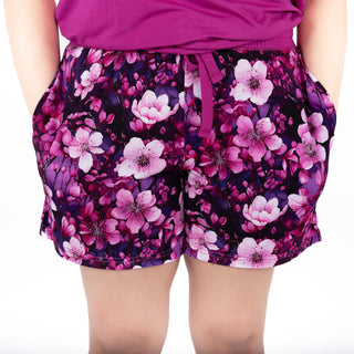 Cherry Blossoms | Women's Bamboo Pajama Shorts