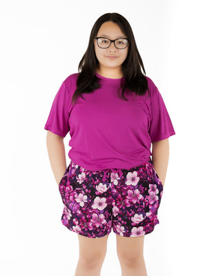 Cherry Blossoms | Women's Bamboo Pajama Shorts