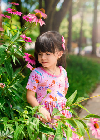 Rose Pink | Toddler Bamboo Clip on Bow