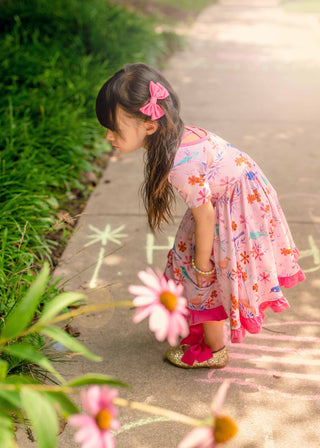 Rose Pink | Toddler Bamboo Clip on Bow