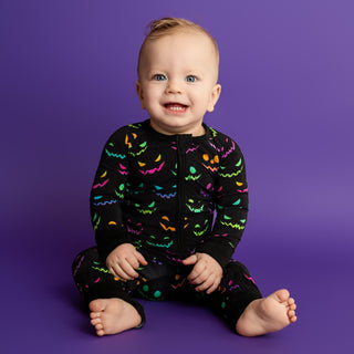 Halloween Night | Convertible Bamboo Zipper Baby Pajamas