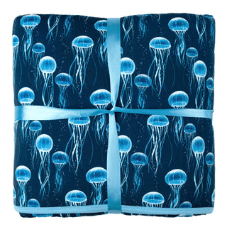 Quilted Bamboo Blanket | Adult | Blue Jellies