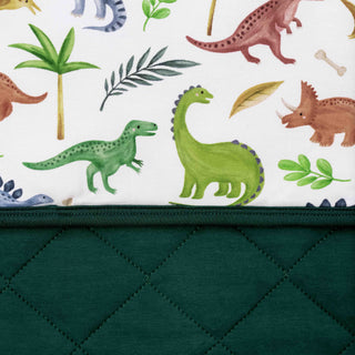 Quilted Bamboo Blanket | Mini | Dinosaur Land