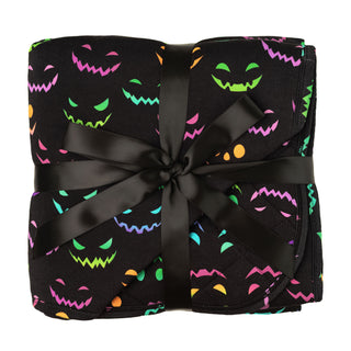 Halloween Night | Mini Quilted Bamboo Baby Blanket