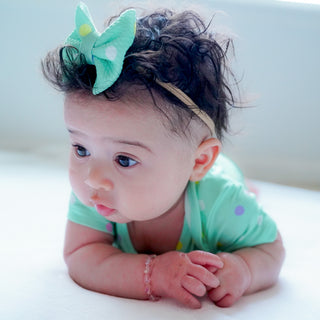 Pastel Dots | Baby Girl Nylon Bow