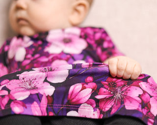 Cherry Blossoms | Baby & Toddler Bamboo Bodysuit Dress