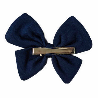 Clip On Bamboo Bow | Toddler | Navy
