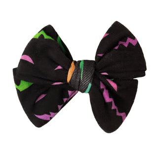 Halloween Night | Toddler Bamboo Clip on Bow *New Style*