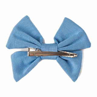 Clip On Bamboo Bow | Toddler | Steel Blue
