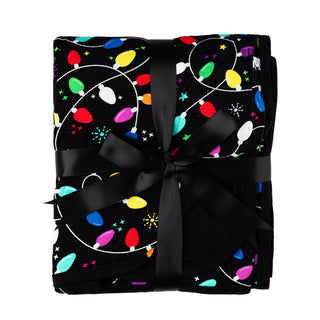 Holiday Lights | Double Layer Bamboo Toddler Blanket