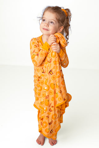 Pumpkin Lover | Double Layer Bamboo Toddler Blanket