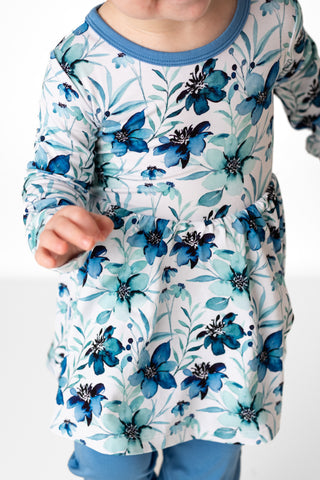 Bamboo Bodysuit Dress | Azure Petals