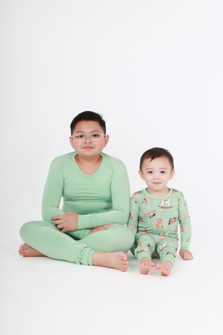 Jade | Two-Piece Bamboo Long Sleeve Toddler & Kids Pajamas