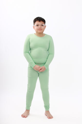 Jade | Two-Piece Bamboo Long Sleeve Toddler & Kids Pajamas