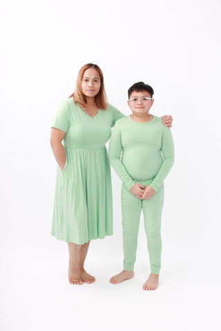 Jade | Two-Piece Bamboo Long Sleeve Toddler & Kids Pajamas