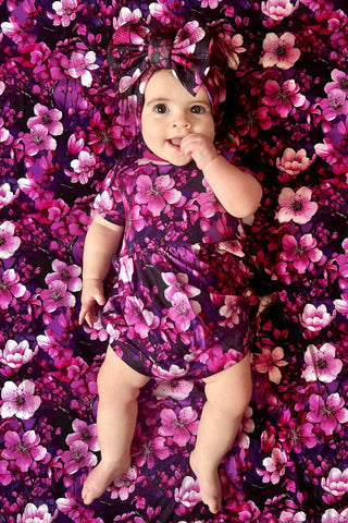 Cherry Blossoms | Baby & Toddler Bamboo Bodysuit Dress