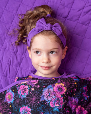 Violet | Bamboo Headband Bow