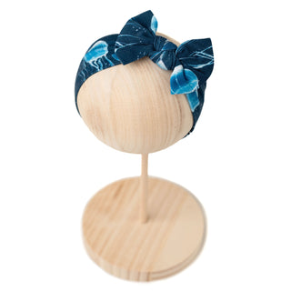 Bamboo Headband Bow | Blue Jellies