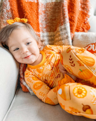 Pumpkin Lover | Two-Piece Bamboo Long Sleeve Toddler & Kids Pajamas