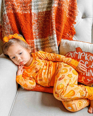 Pumpkin Lover | Two-Piece Bamboo Long Sleeve Toddler & Kids Pajamas