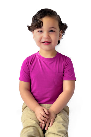 Mulberry | Bamboo Toddler & Kids Pocket T-Shirt