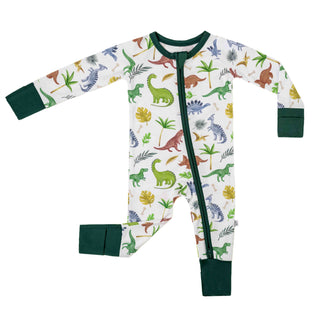 Bamboo Zipper Pajamas | Dinosaur Land