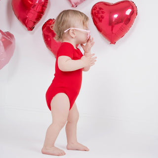 Ruby Red | Baby & Toddler Bamboo Bodysuit Onesie