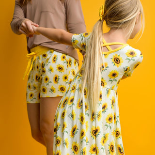 Sunflowers | Women's Bamboo Pajama Shorts