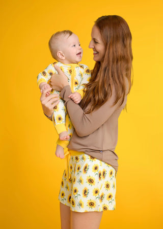 Sunflowers | Women's Bamboo Pajama Shorts