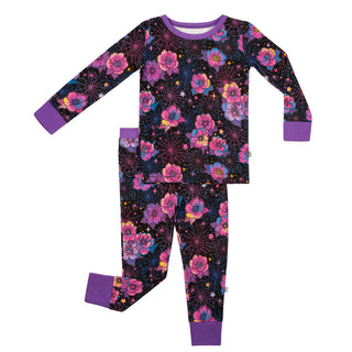 Halloween | Violet Webs | Two-Piece Bamboo Long Sleeve Toddler & Kids Pajamas