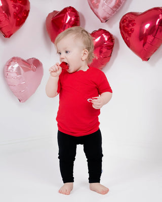 Ruby Red | Bamboo Toddler & Kids Pocket T-Shirt