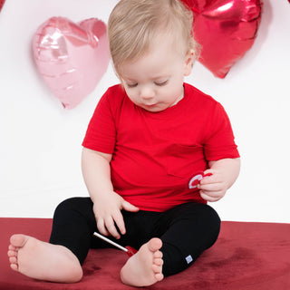 Ruby Red | Bamboo Toddler & Kids Pocket T-Shirt