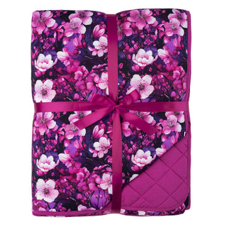 Cherry Blossoms | Quilted Bamboo Adult Blanket