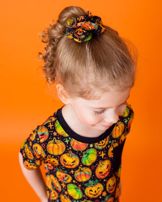 Halloween | Spooky Pumpkins | Bamboo Scrunchie