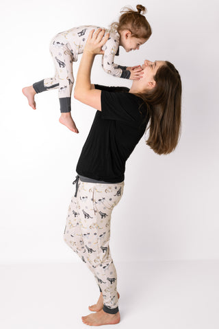 Cats & Paws | Convertible Bamboo Zipper Baby Pajamas