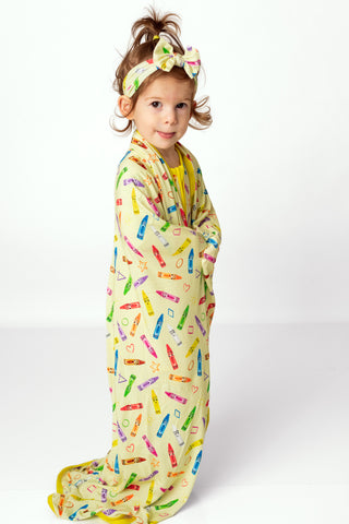 Crayon Crew | Bamboo Swaddle Blanket