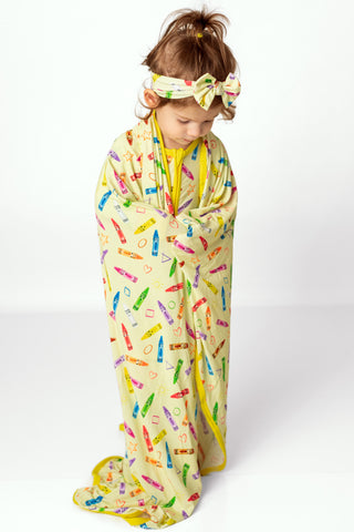 Crayon Crew | Bamboo Swaddle Blanket