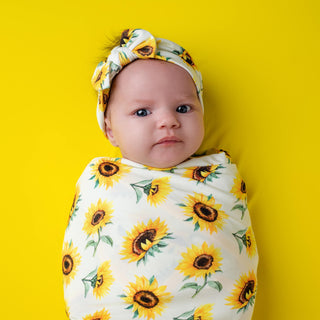 Sunflowers | Bamboo Swaddle Blanket