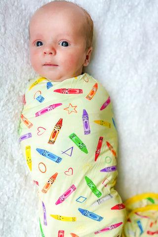 Crayon Crew | Bamboo Swaddle Blanket