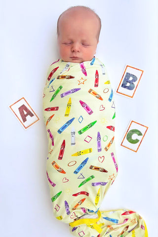 Crayon Crew | Bamboo Swaddle Blanket