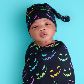 Halloween Night | Bamboo Newborn Baby Knotted Hat