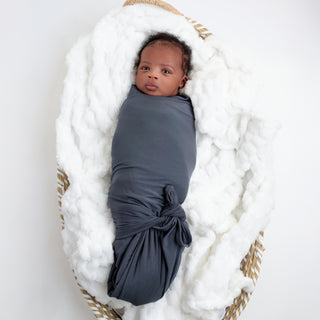 Charcoal | Bamboo Swaddle Blanket