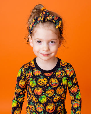 Halloween | Spooky Pumpkins | Two-Piece Bamboo Long Sleeve Toddler & Kids Pajamas