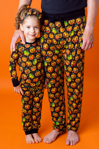 Halloween | Spooky Pumpkins | Two-Piece Bamboo Long Sleeve Toddler & Kids Pajamas